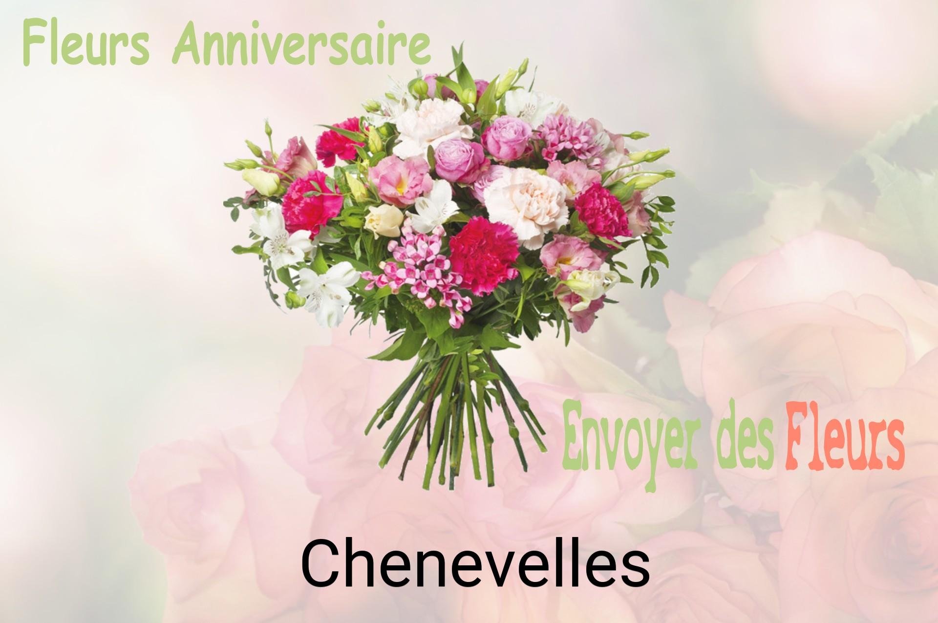 Bouquet de fleurs d’anniversaire livré à Chenevelles
