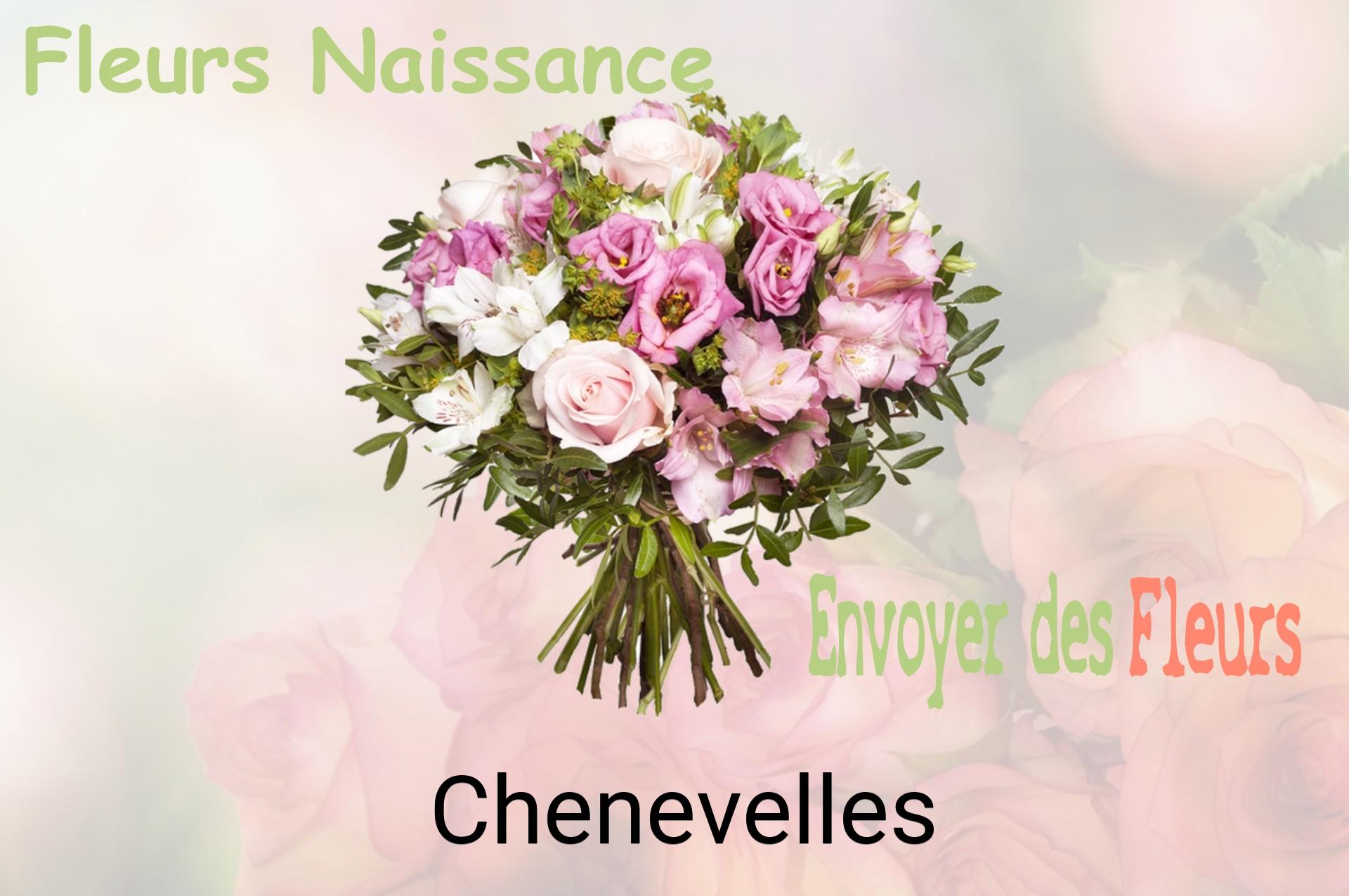 Bouquet de fleurs de naissance livré à Chenevelles